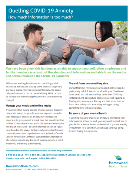 Quelling COVID-19 Anxiety: How much information is too much? | Wellness
